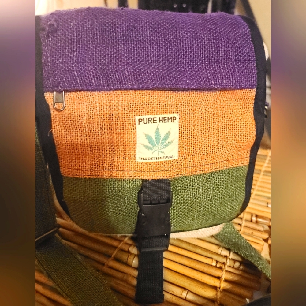 PURE HEMP HOBO HIMALAYA CROSSBODY  PURSE NWT